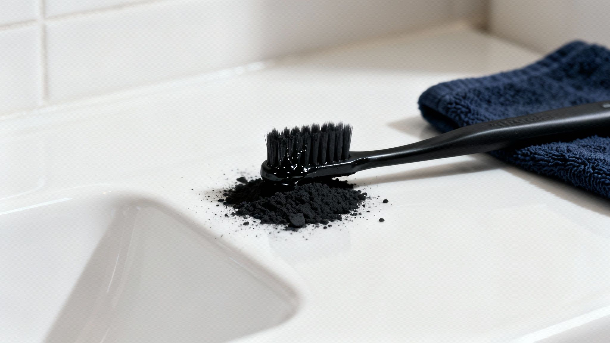 Activated Charcoal Brushing