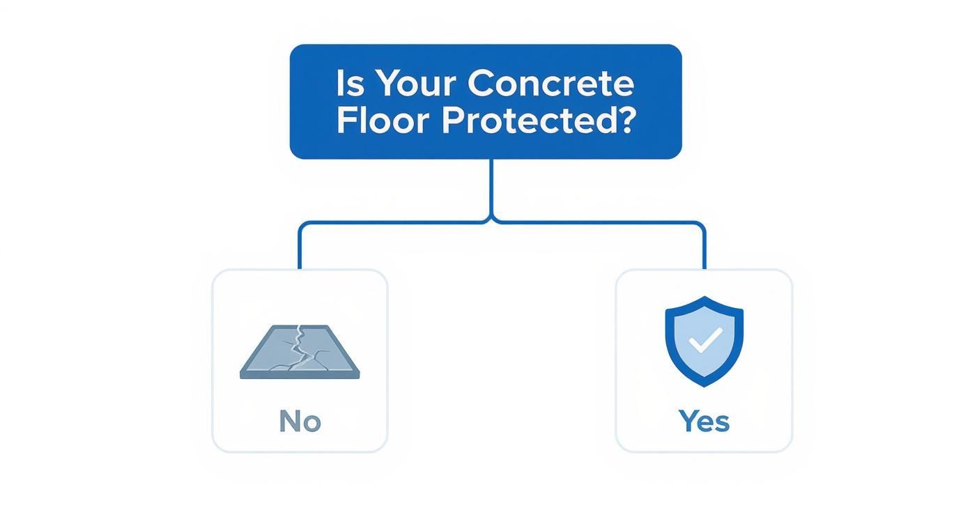 Infographic about commercial floor coating