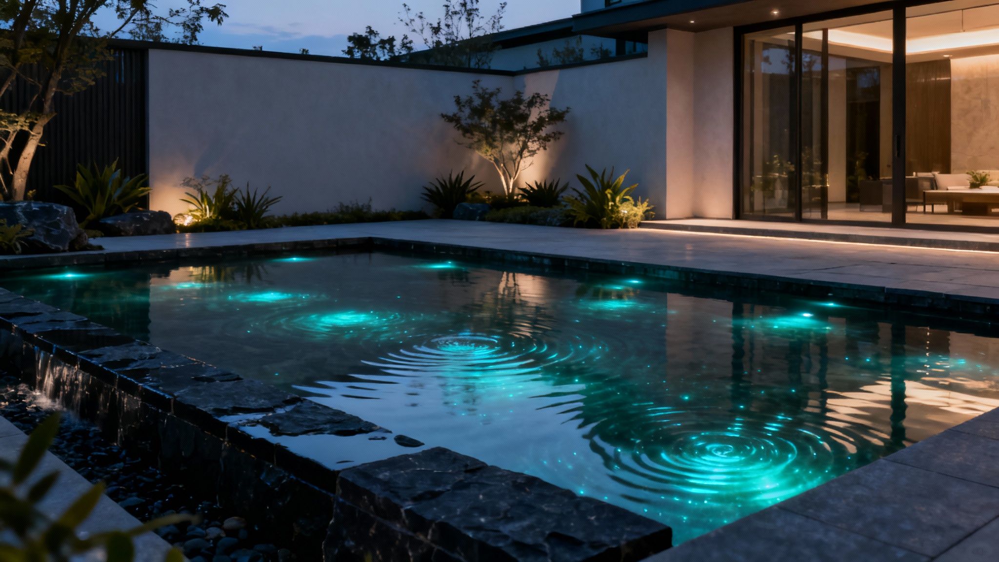 Bioluminescent-Effect Aquatic Lighting Installations