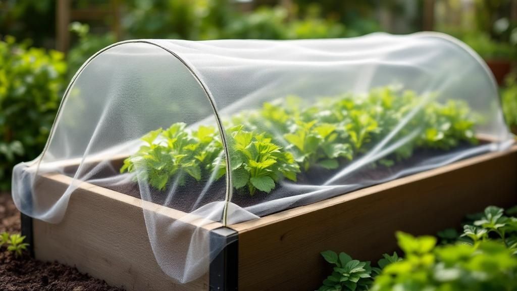 A healthy garden with a variety of plants, demonstrating a strong defensive ecosystem.