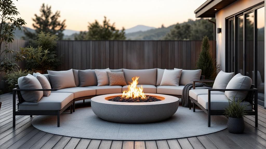 Multi-Level Deck with Built-in Seating