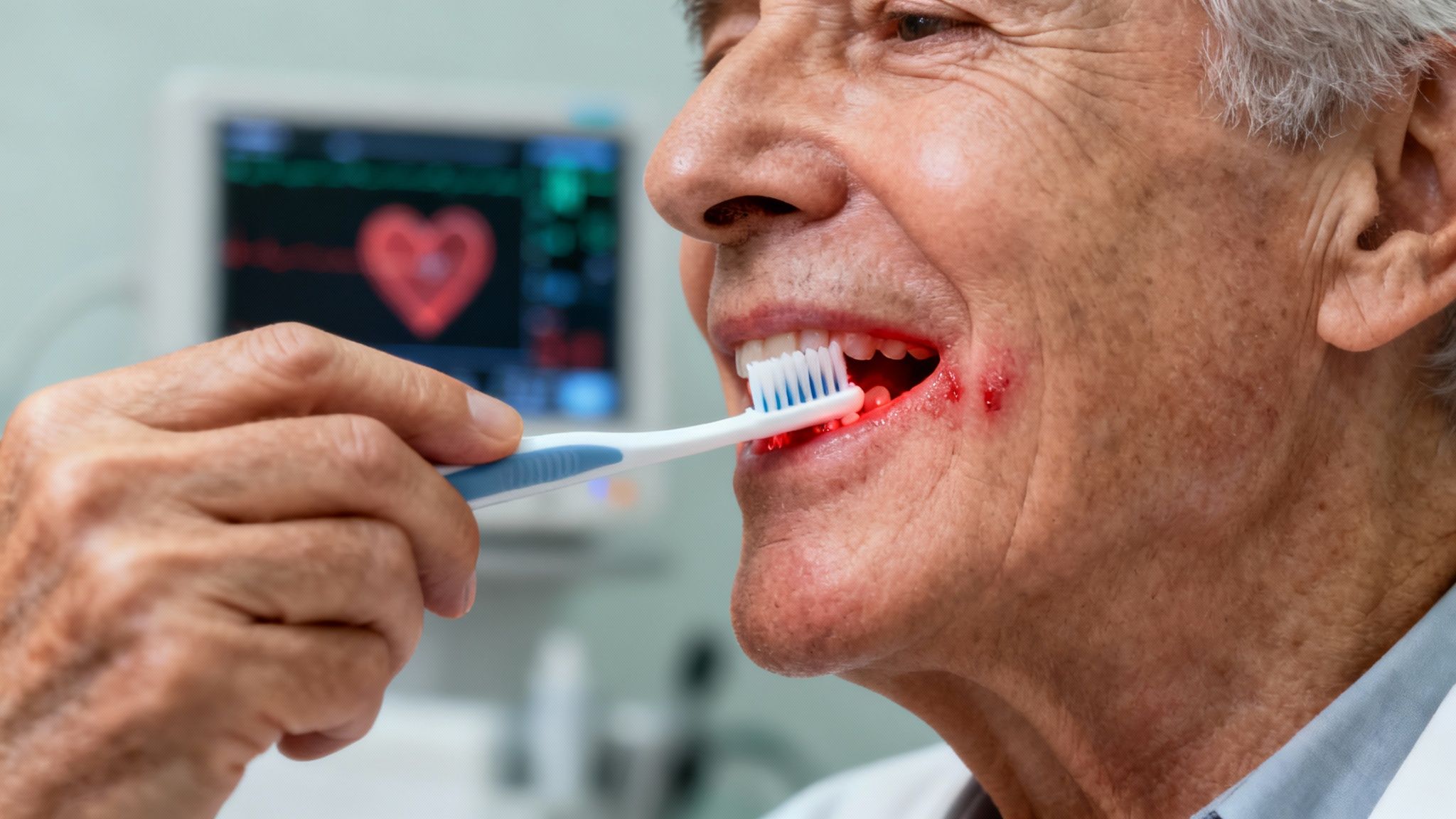 Older man smiling, showcasing the connection between a healthy smile and overall wellbeing