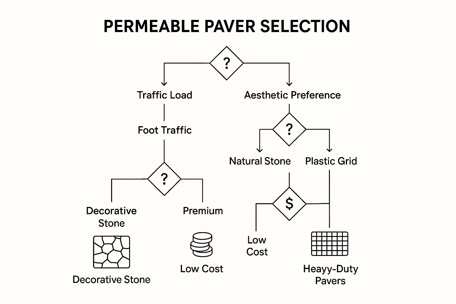 Infographic about permeable pavers patio