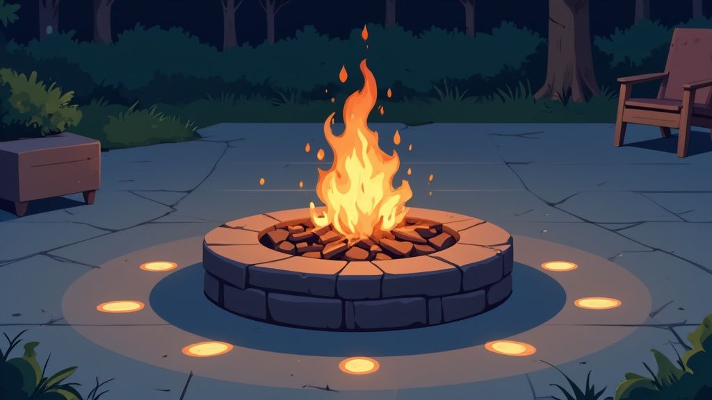Fire Feature Lighting Integration