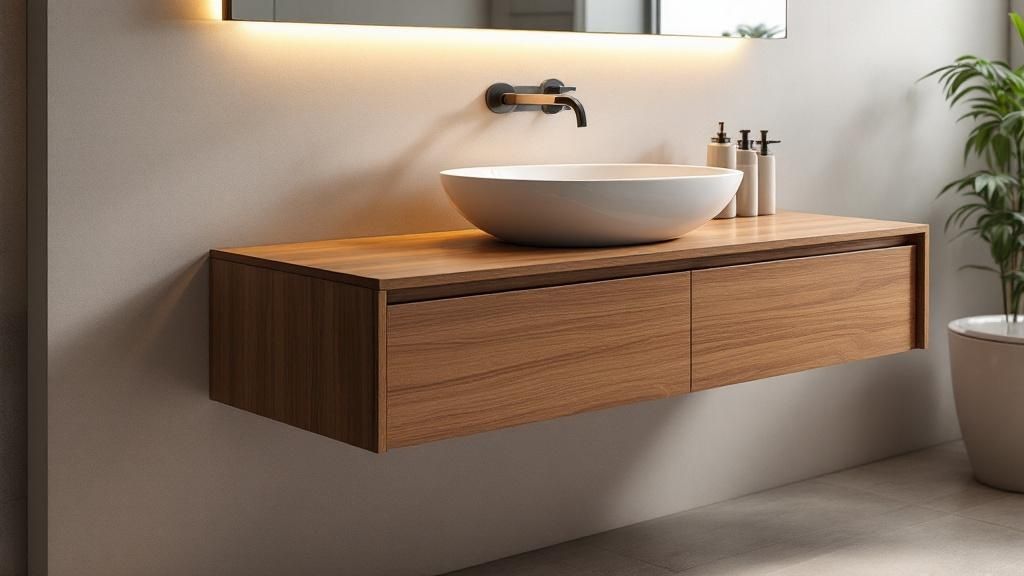 Floating Vanity Installation