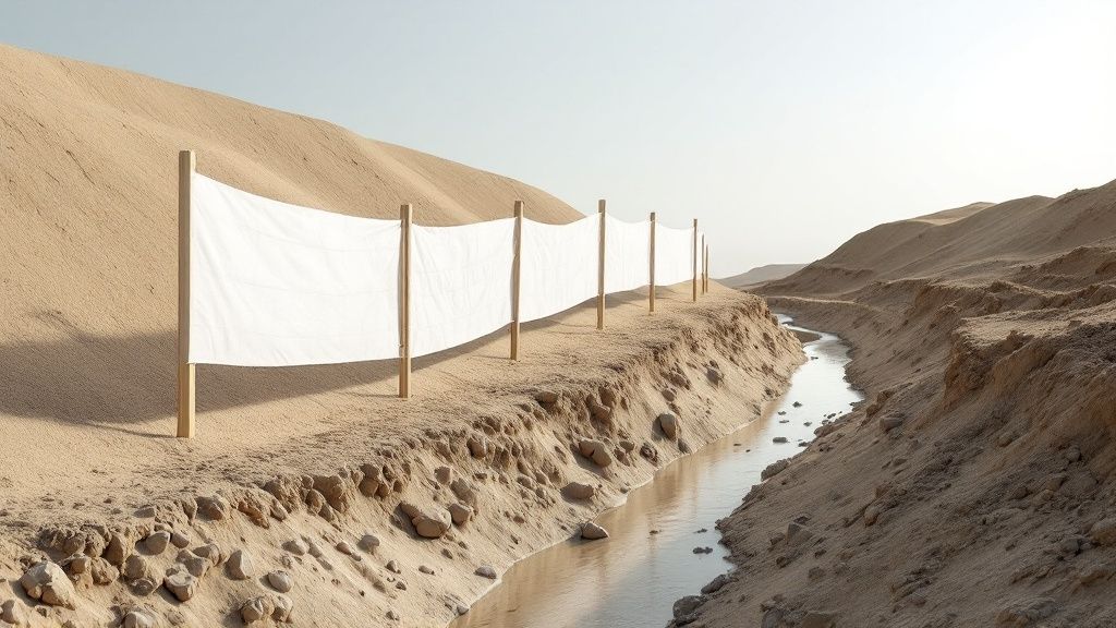 The Best Ways to Prevent Soil Erosion on Construction Sites & Developed Properties 1 Silt Fencing and Sediment Barriers