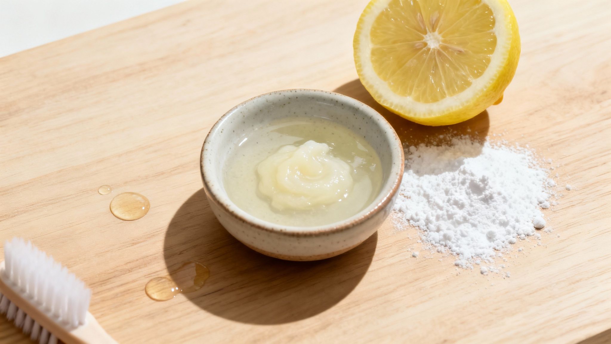 Baking Soda and Lemon Juice Paste