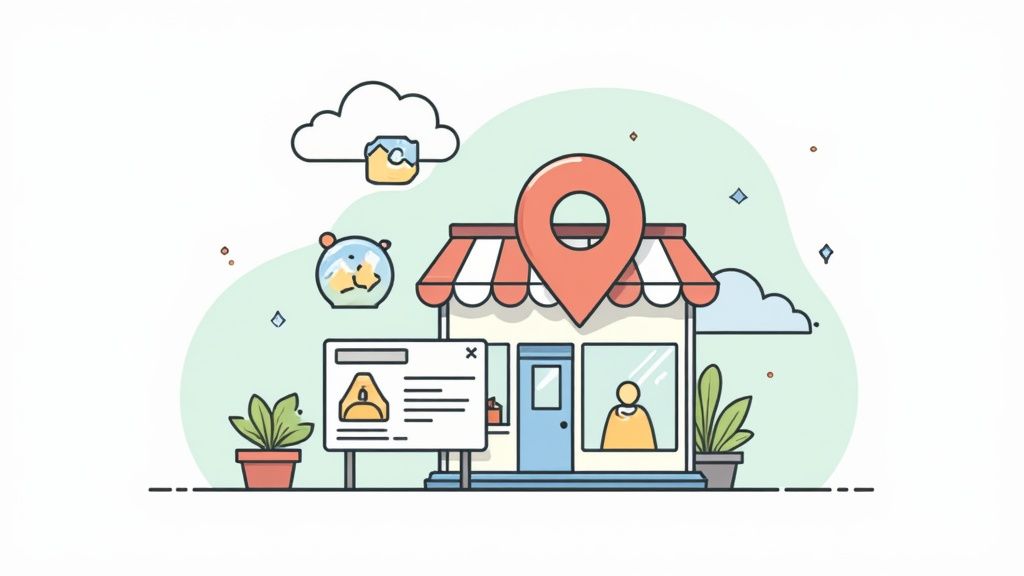 A screenshot showing an optimized Google Business Profile for a contractor, highlighting active posts, positive reviews, and business information.