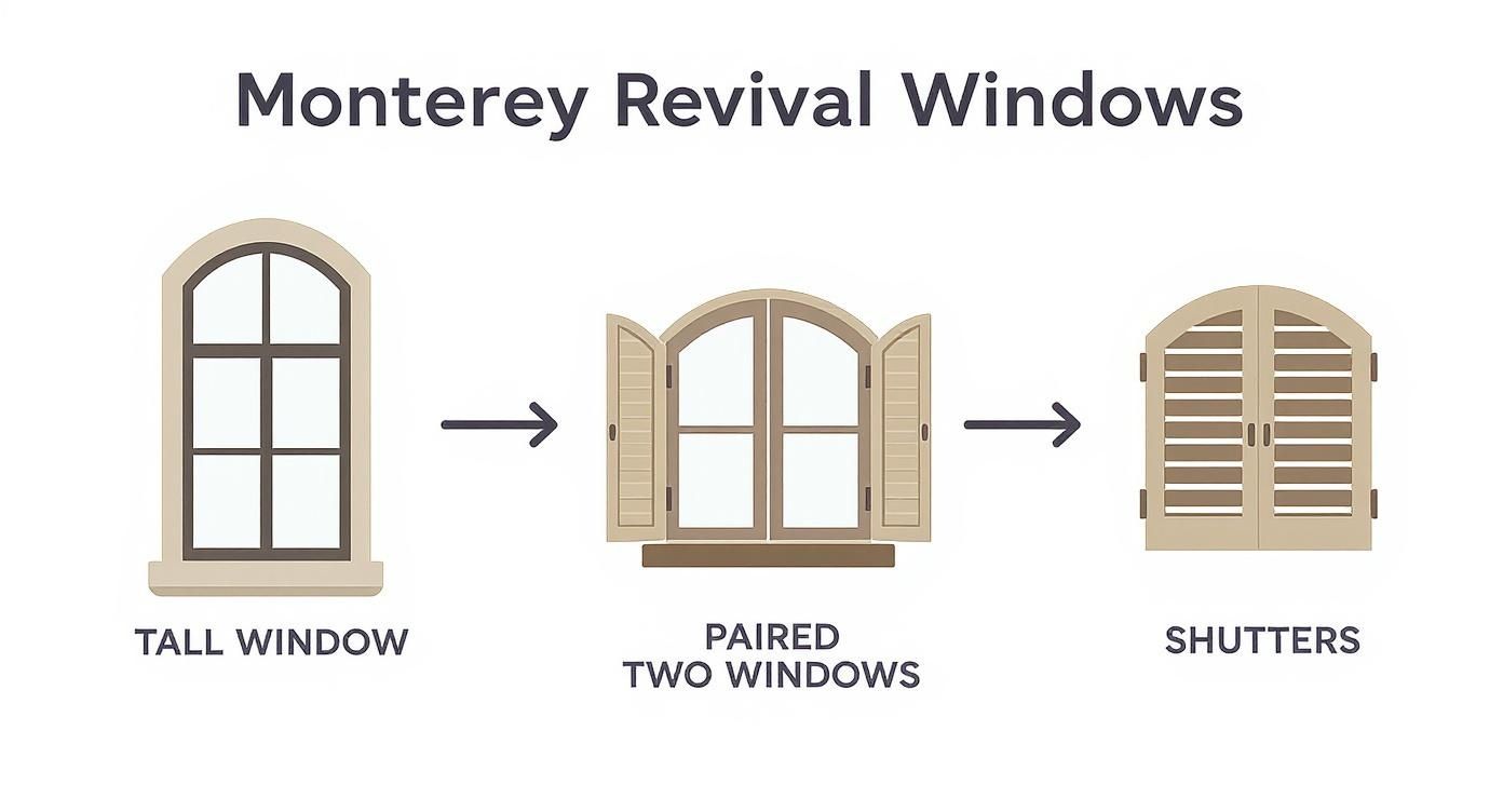 Infographic about which windows fit your monterey county home? a style guide by neighborhood