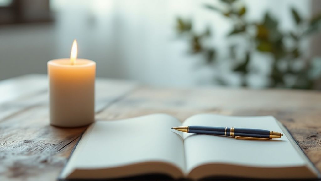 A compassionate counselor listens attentively to an individual during a grief counseling session.