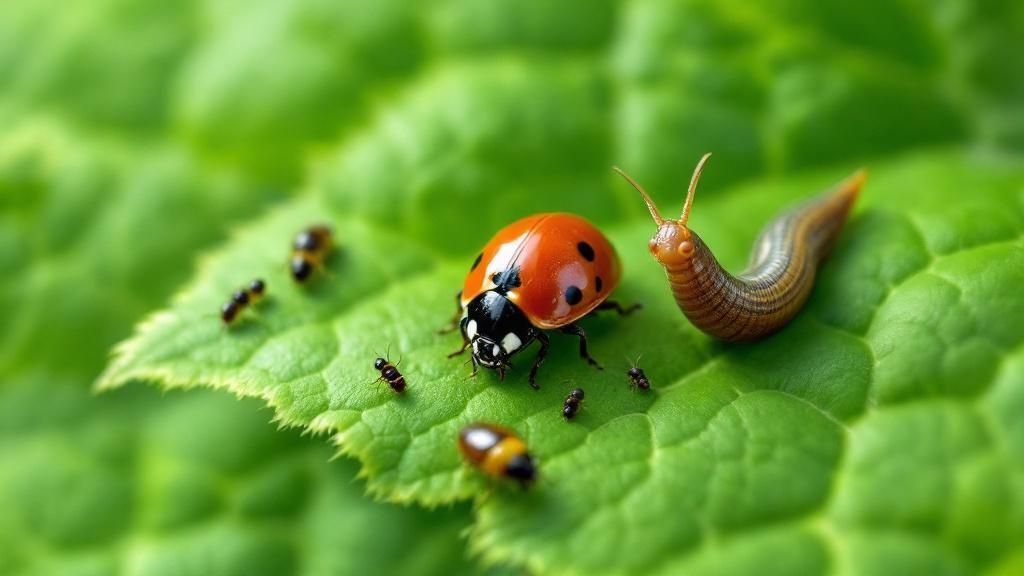 Healthy garden plants showing resilience to pests
