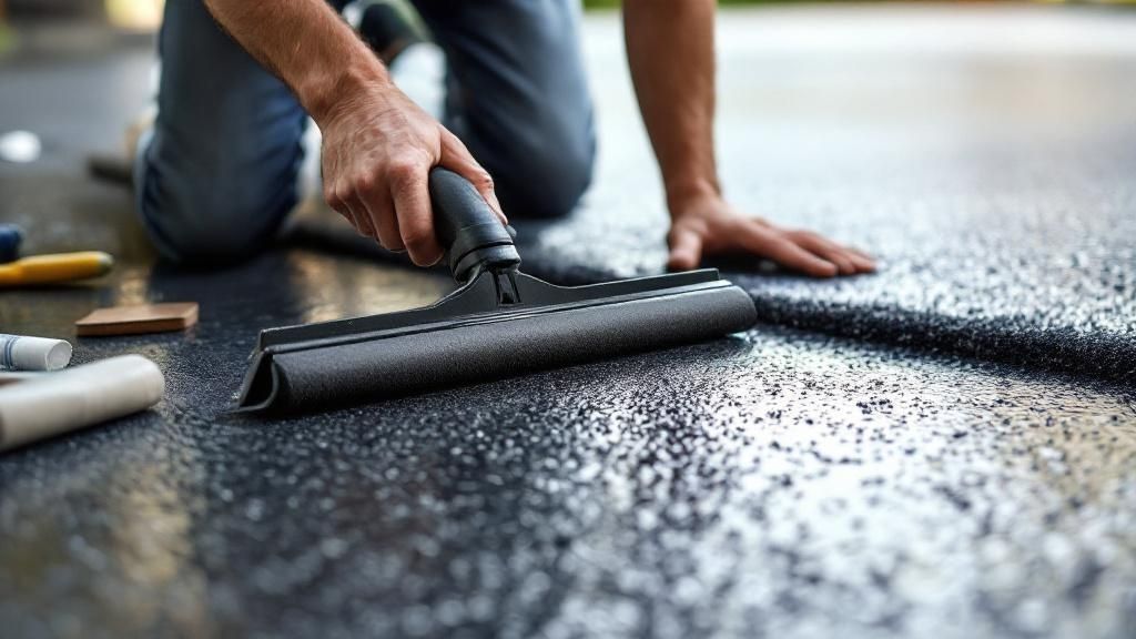 A construction contractor discussing plans with a client on a residential property in Carmel.