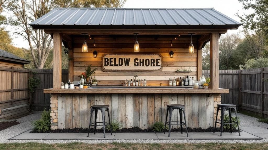 Rustic Farmhouse Bar