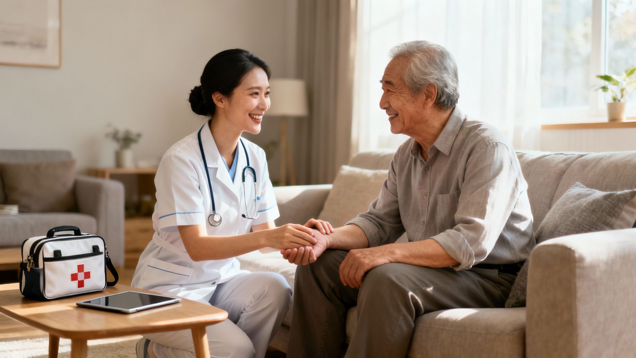 Central Coast VNA Nurse Visiting Senior