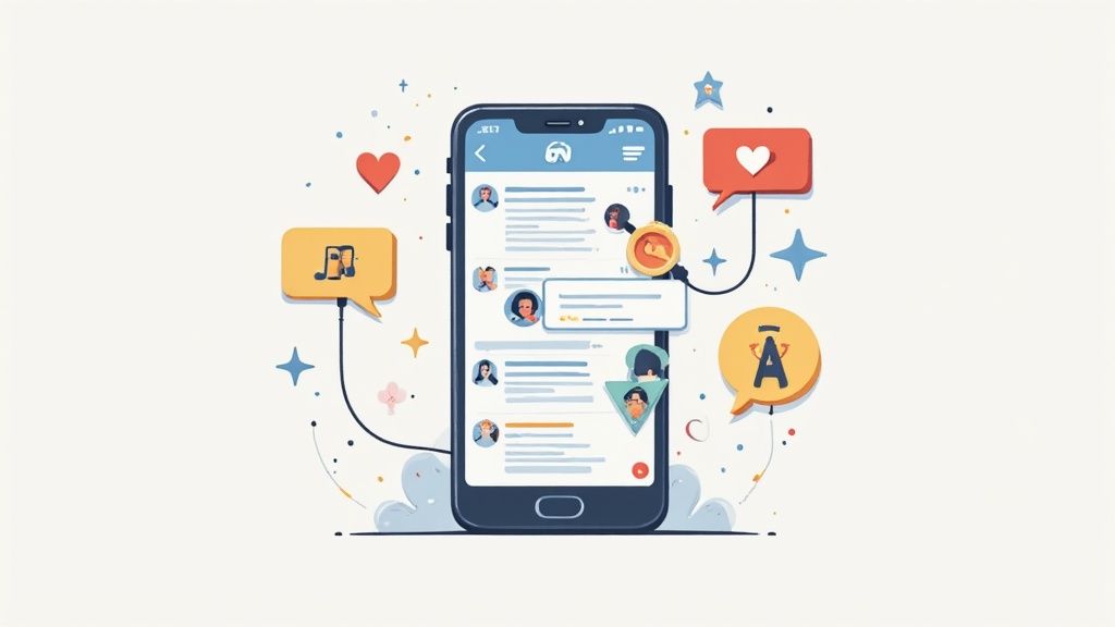 An electrician explaining a smart home device to a homeowner, showcasing expertise in a relatable way.