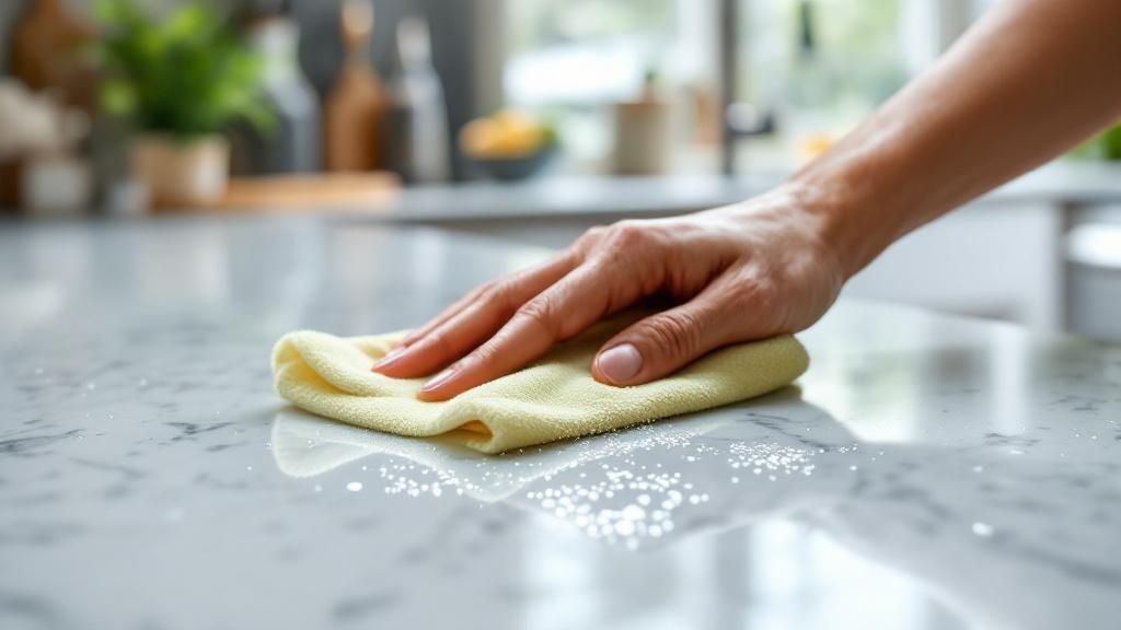 A modern kitchen showcasing a durable and stylish countertop.