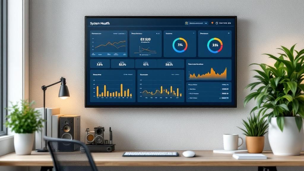 A help desk agent communicates with a customer on a headset, illustrating effective communication protocols.