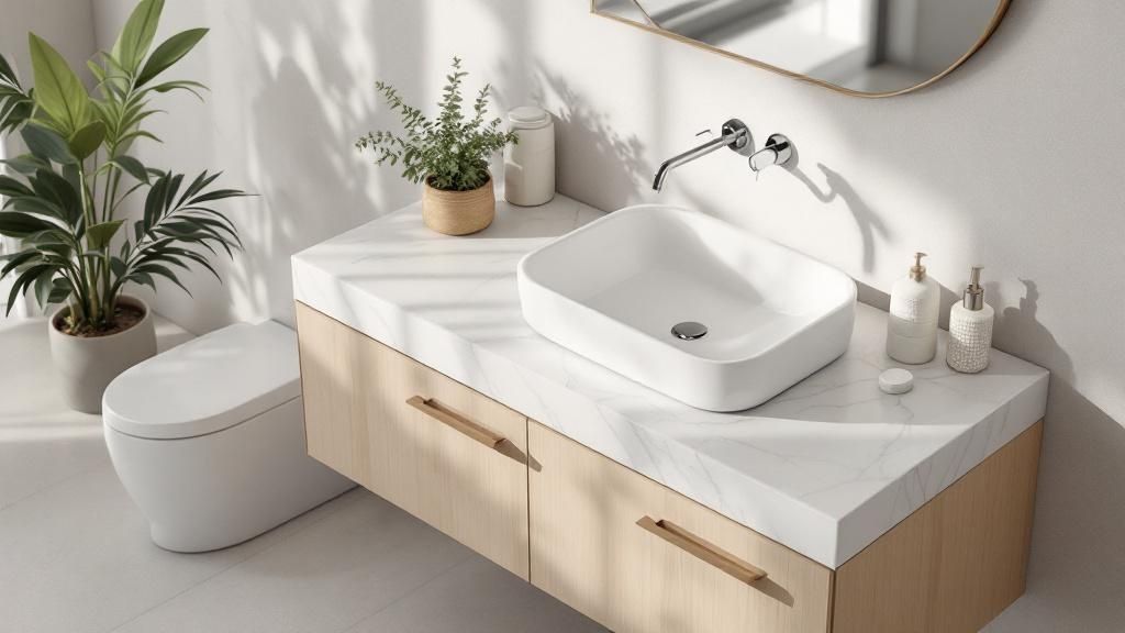 Travertine Vanity Tops