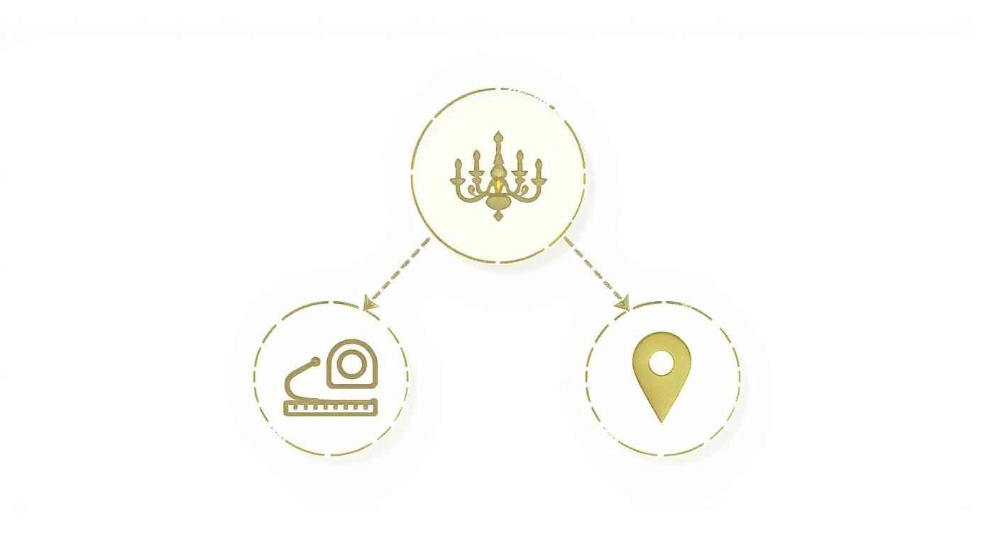Infographic about beyond the bulbs: a designer’s guide to chandelier sizing, style, and placement