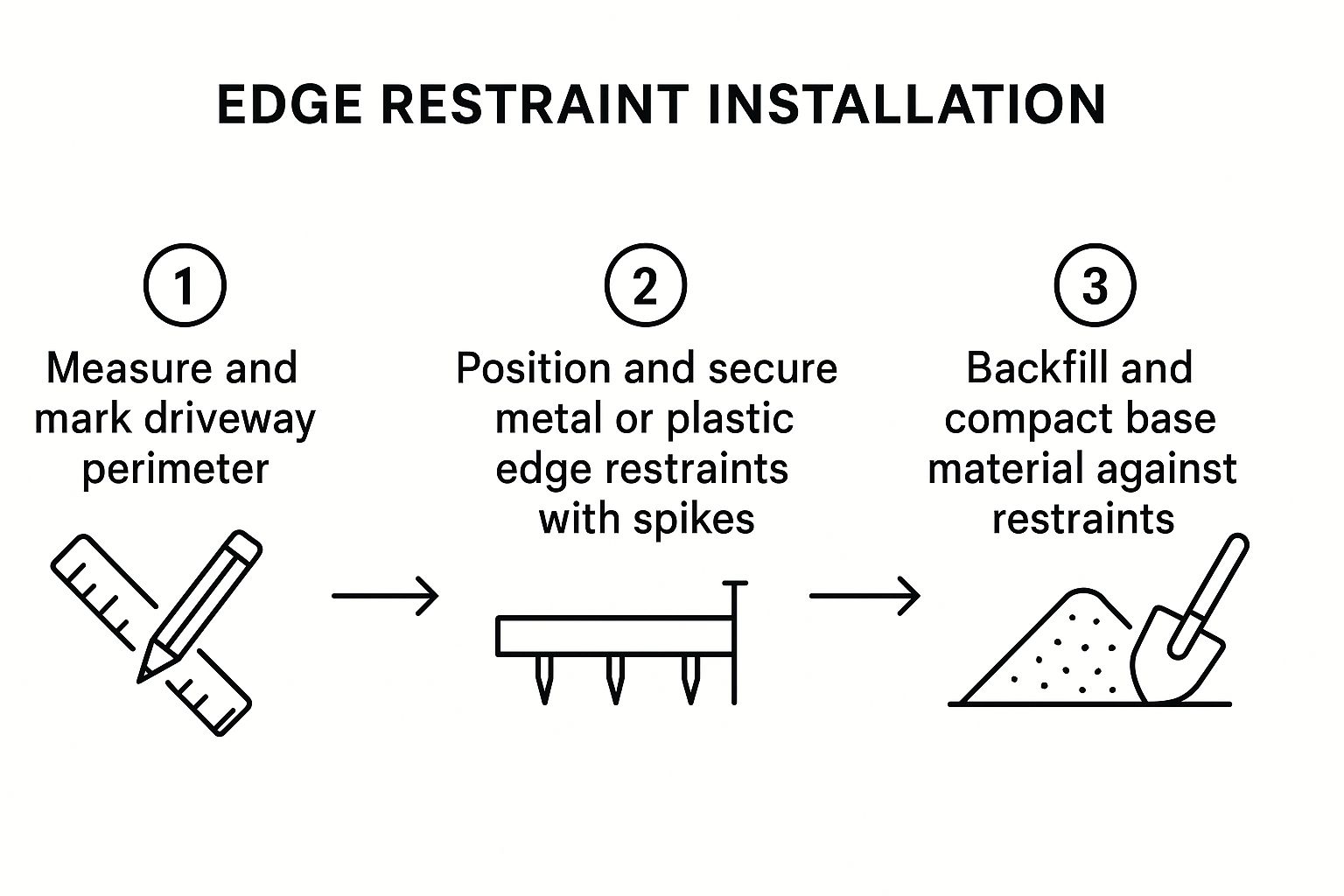 Infographic about paver driveway installation