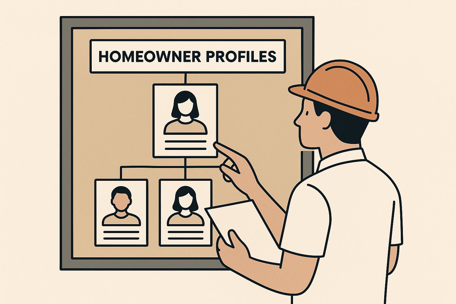 Infographic about lead generation for contractors