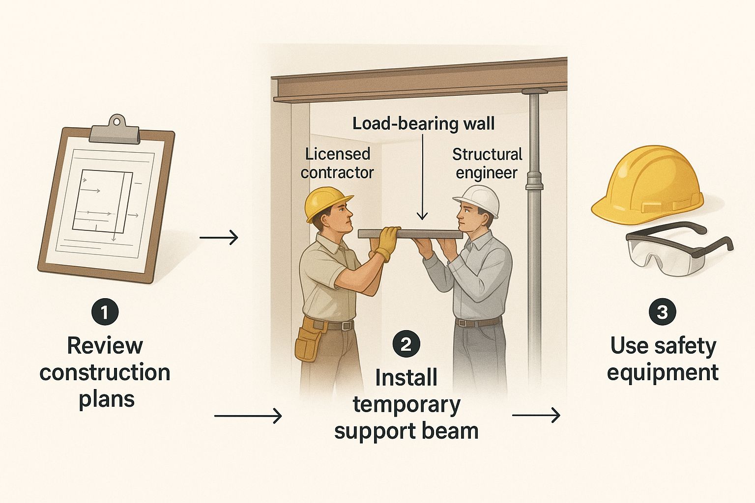 Infographic about expert guide: what is a load bearing wall & why it matters