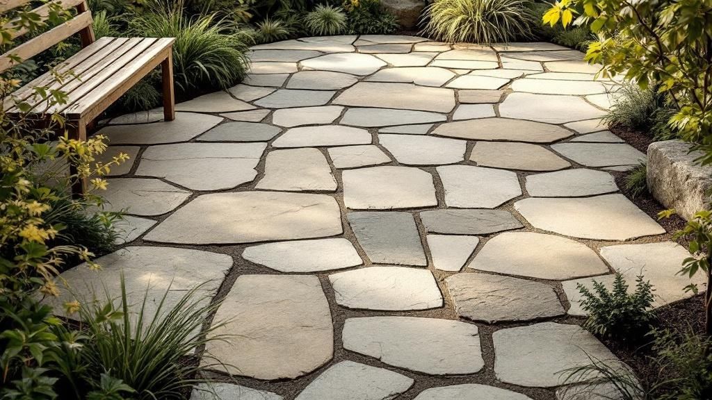 Random Flagstone Pattern Patio