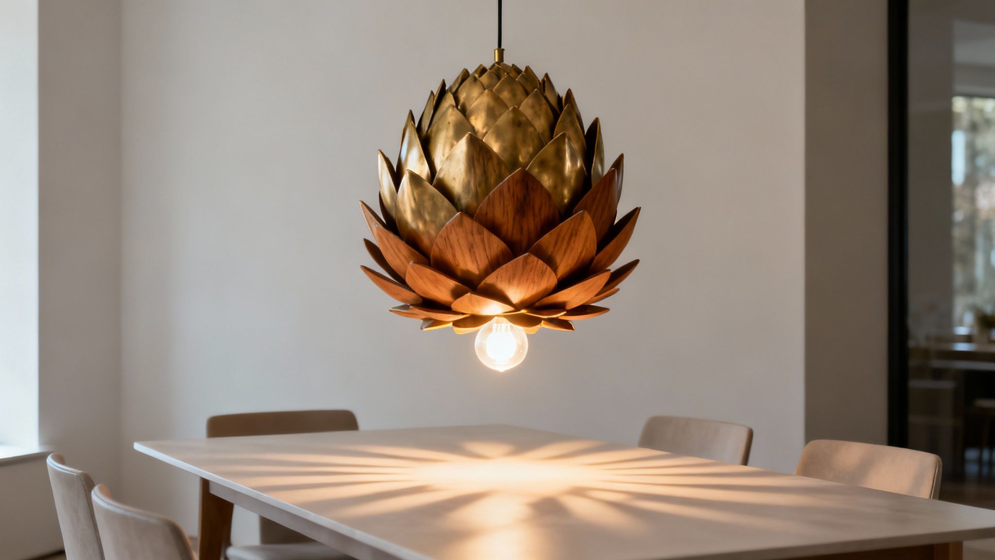 Artichoke & Thistle-Inspired Sculptural Pendant Lighting