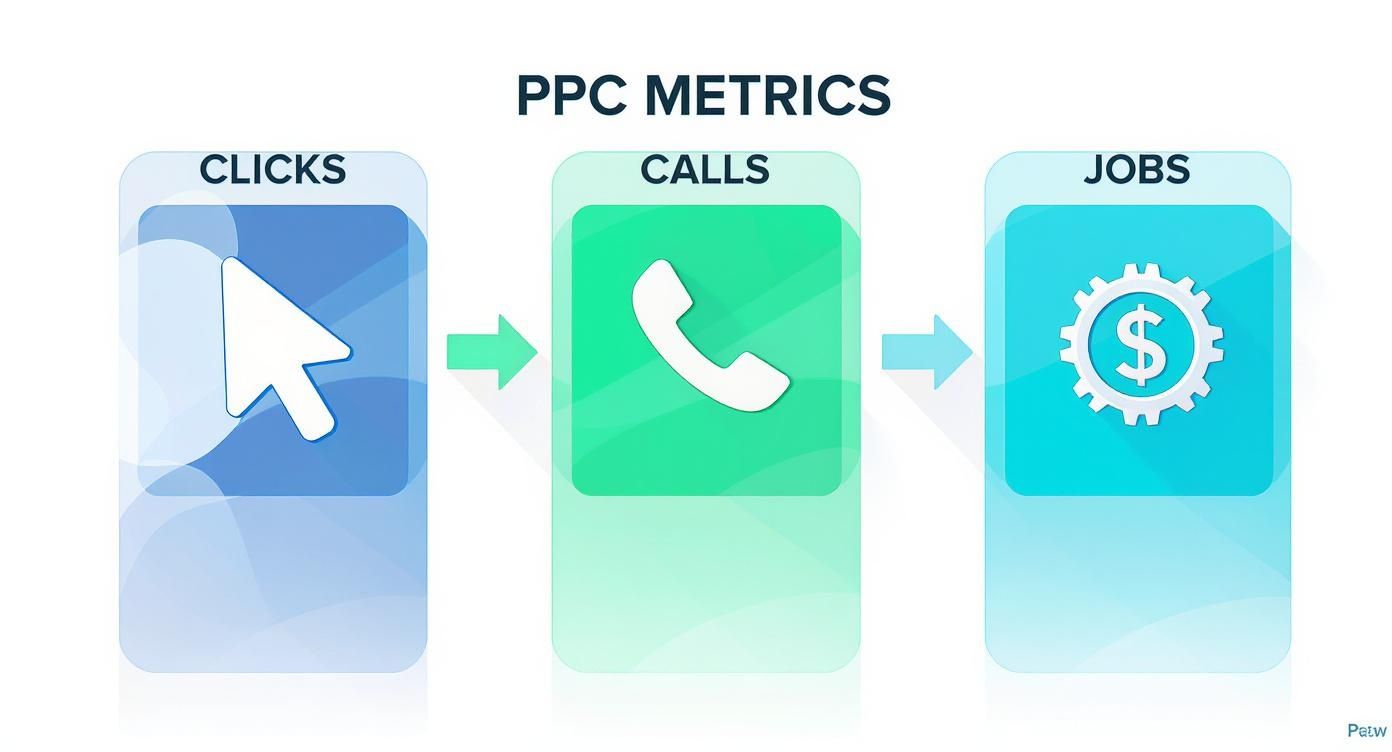 Infographic about google ads for contractors: why most ppc campaigns fail—and what actually gets calls in 2025