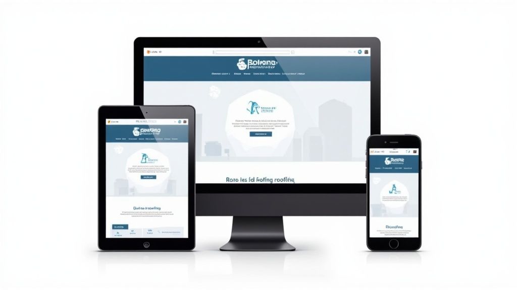 A concerned homeowner inspects a water stain on their ceiling, highlighting the need for urgent roofing services.