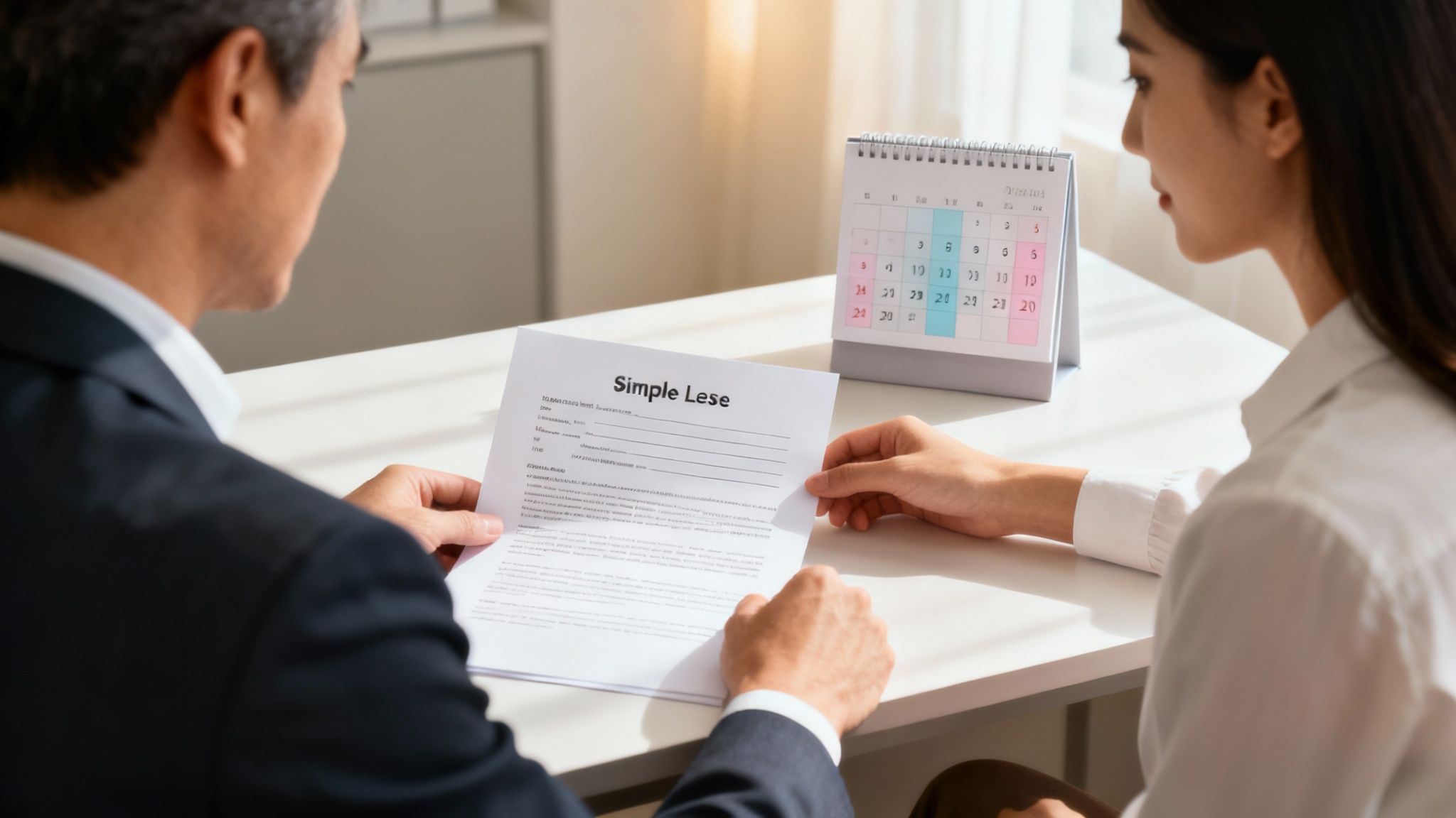 A calendar showing a due date, highlighting the concept of a rent grace period for landlords and tenants.