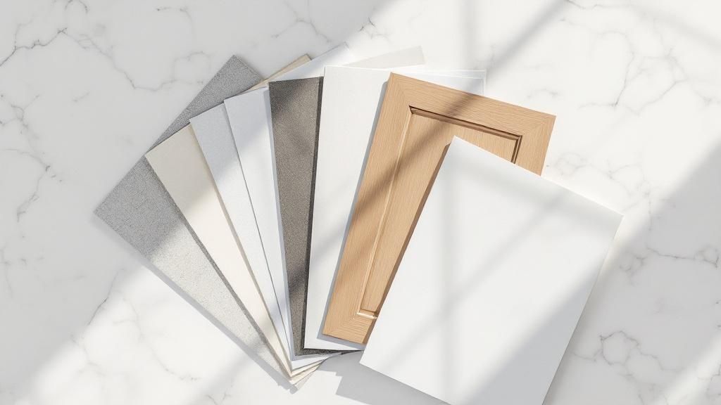 A kitchen in the process of being remodeled, with cabinets being installed and tools on the floor.