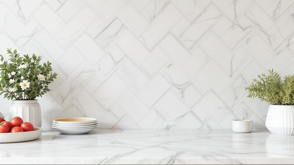 Herringbone Stone Pattern