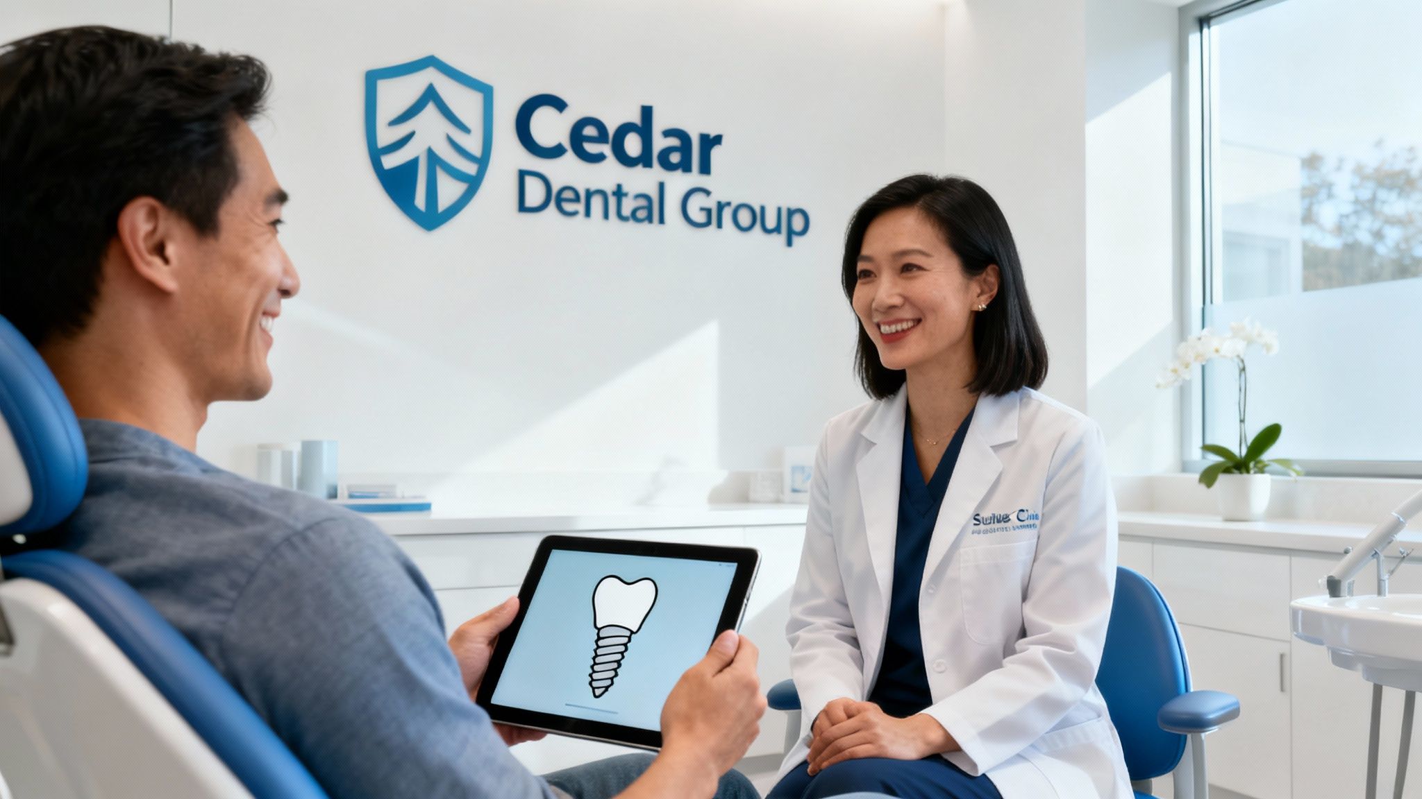A smiling woman with a healthy, complete set of teeth, representing the positive outcome of <a href=