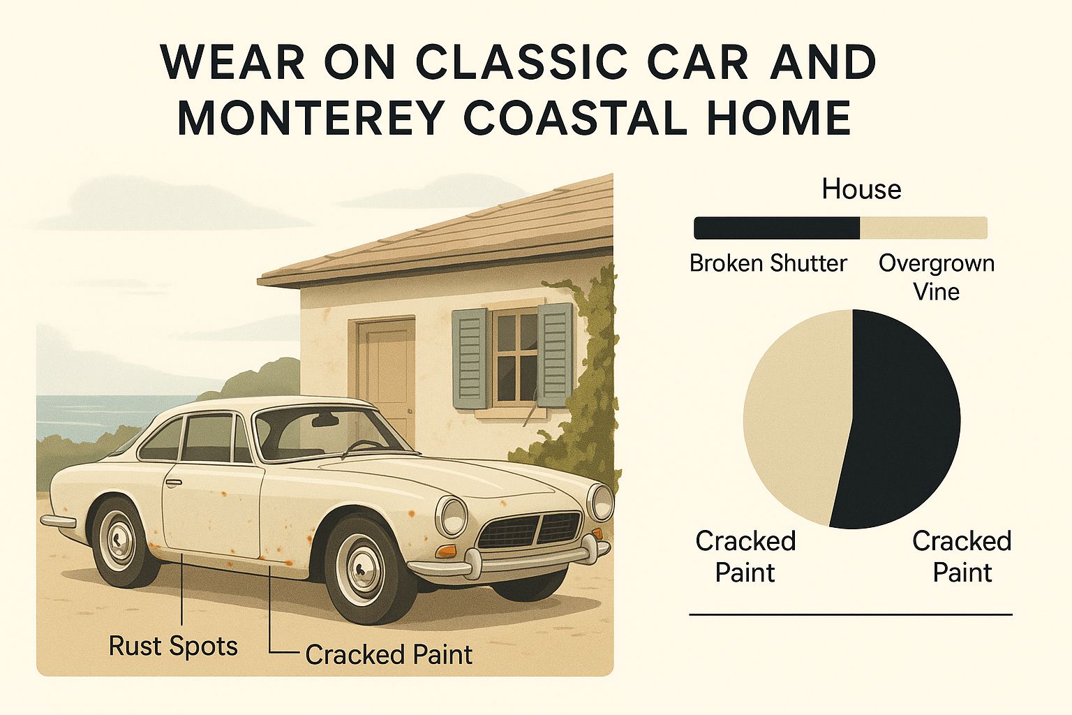 Infographic about vacant, not vulnerable: why monterey property owners are turning to professional caretaking