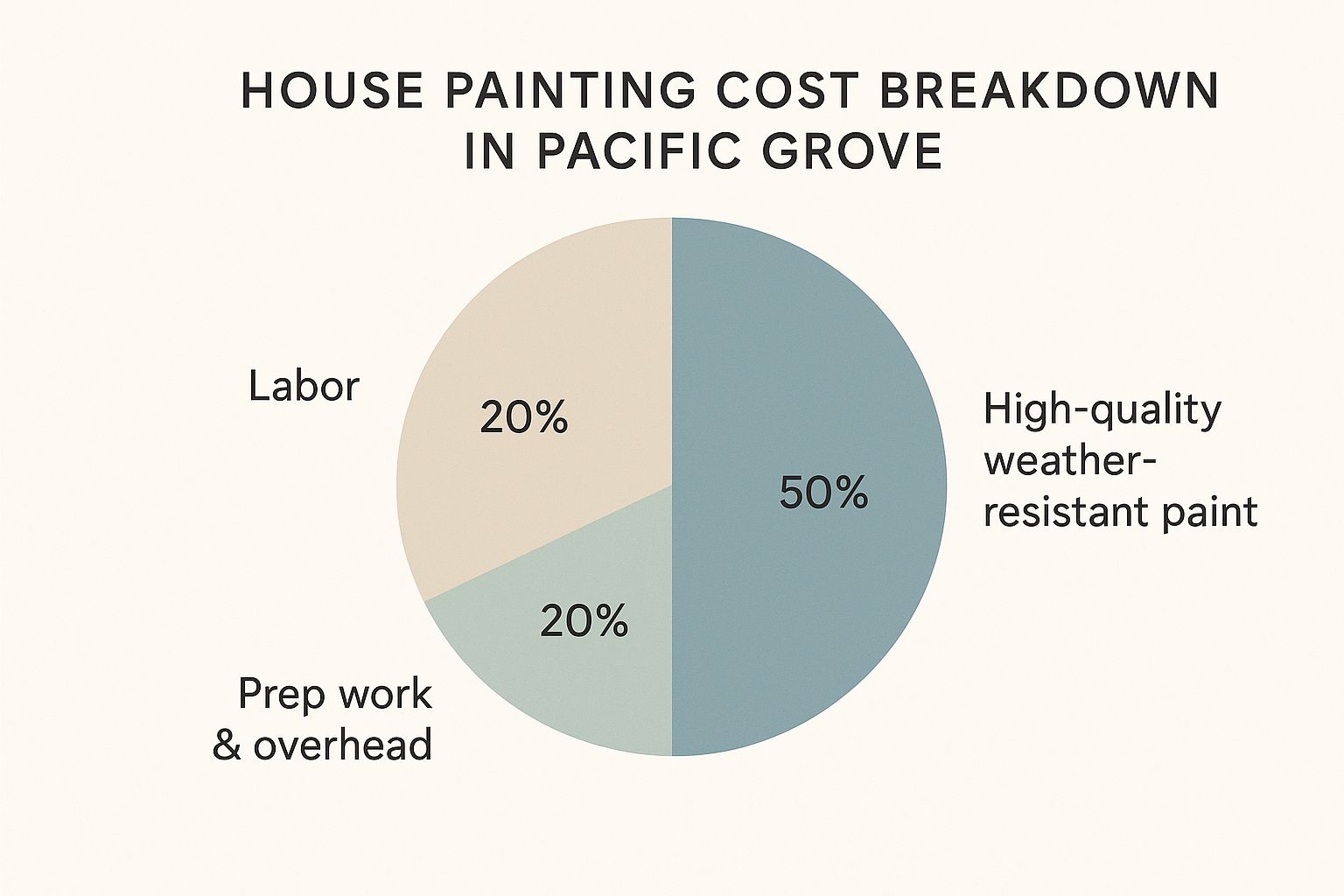 Infographic about affordable house painting in pacific grove: what every homeowner should know