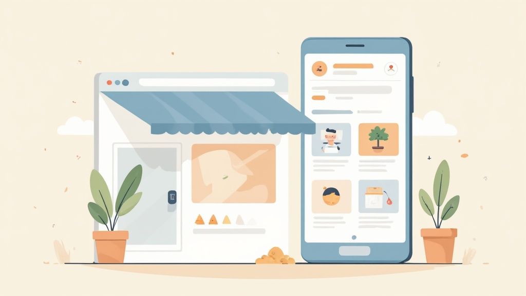 A Gilroy contractor inspecting plans on a mobile device, symbolizing a modern digital impression.