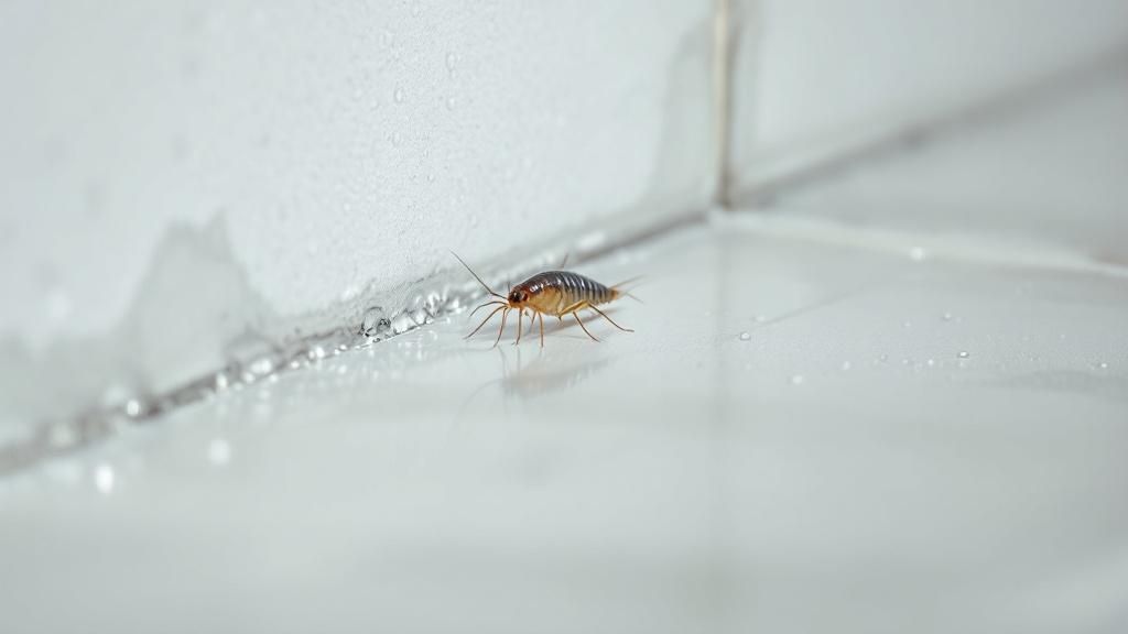 A close-up of pantry moths infesting a container of grain, illustrating a bug's specific habitat preference in a kitchen.