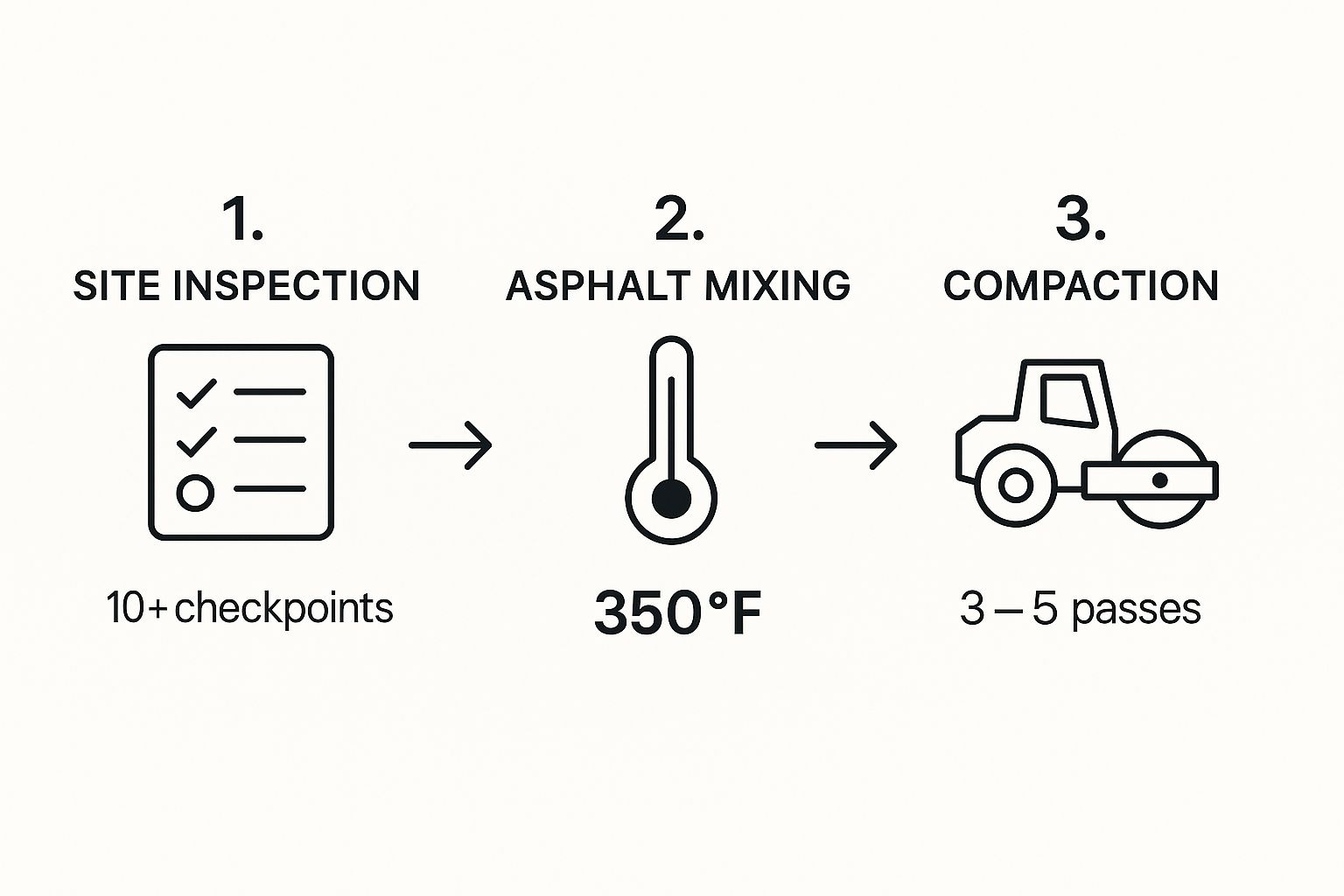 Infographic about expert asphalt paving & resurfacing in carmel, ca