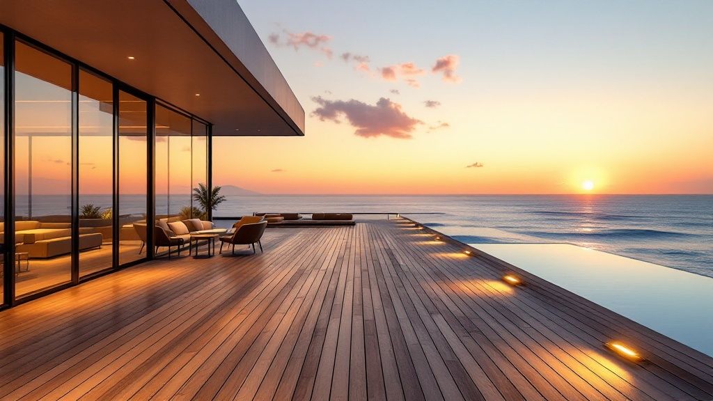 Ocean View Deck and Patio Lighting