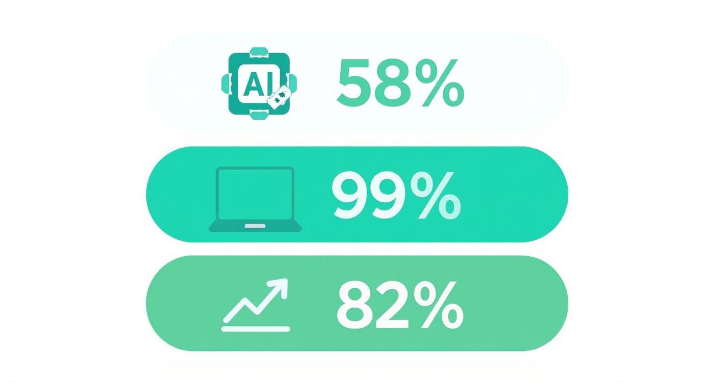 Infographic about busting the biggest tech myths in small business: what owners should really know