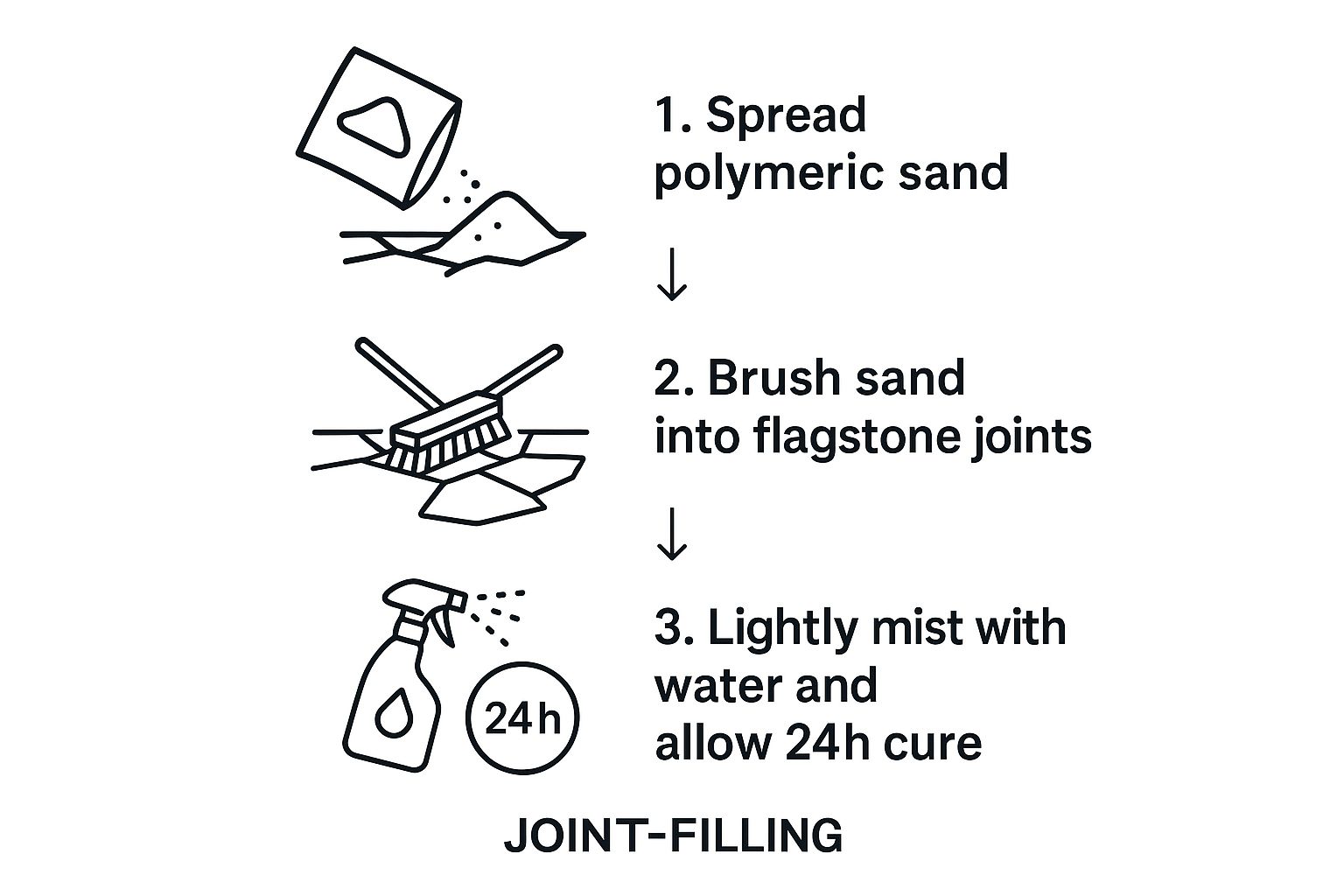 Infographic about installing flagstone patio