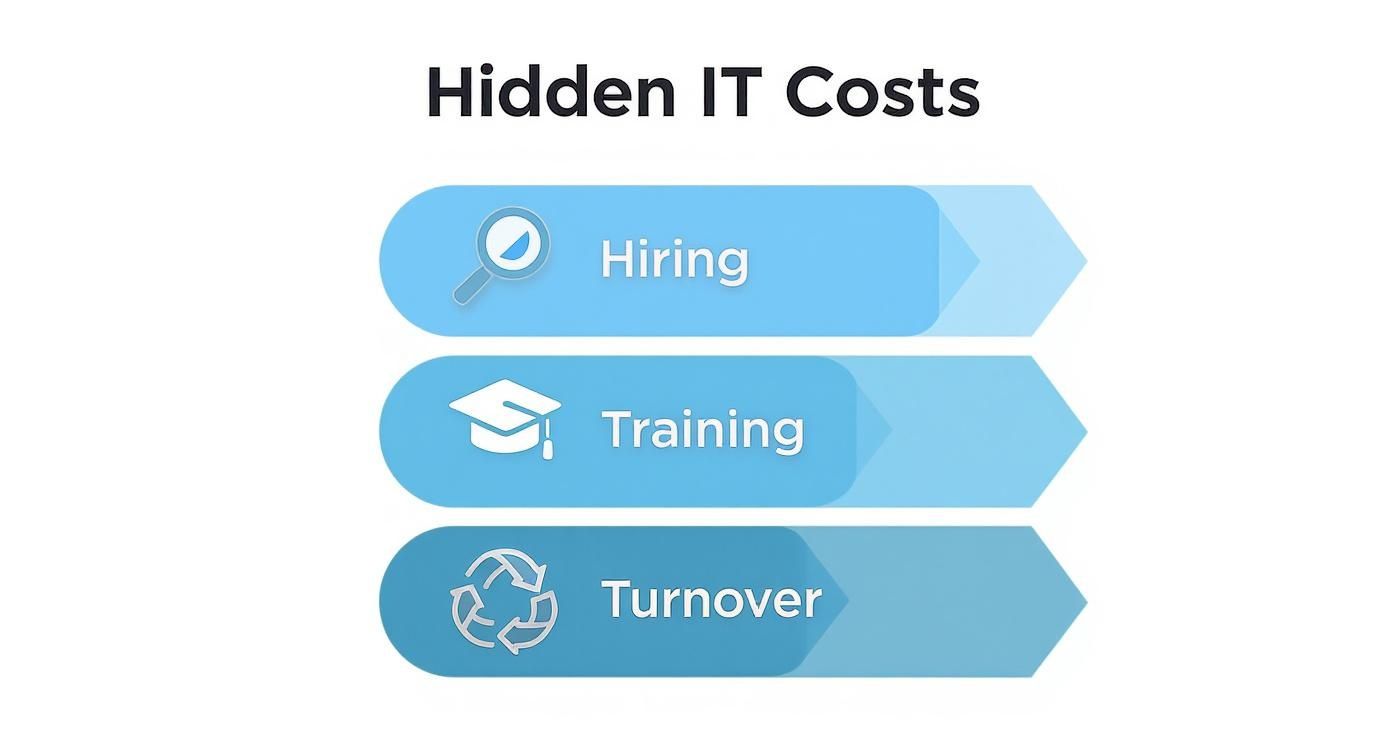 Infographic about is a full-time it staff costing you more than you think?