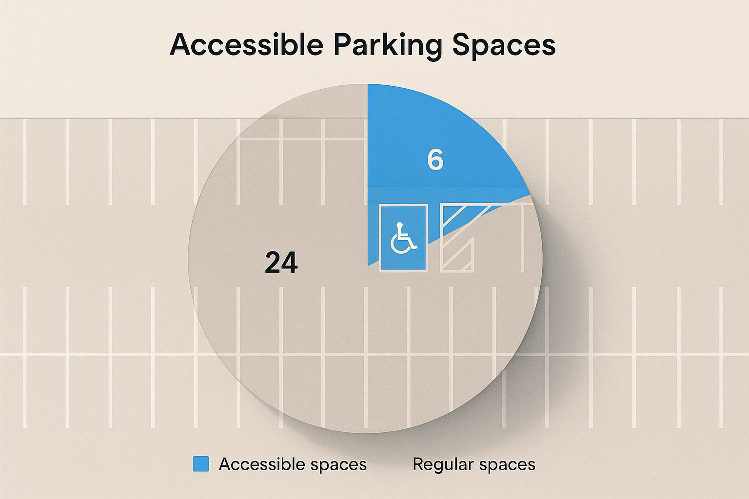 How Many Handicap Parking Spaces Are Required? 1 Image