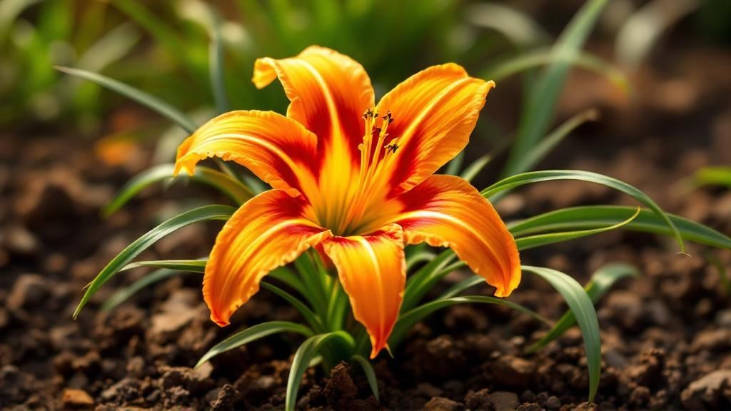 Daylily (Hemerocallis species)