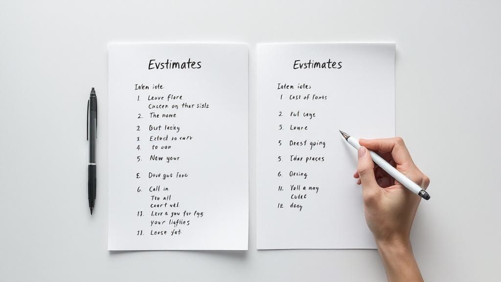 Obtain and Compare Detailed Written Estimates