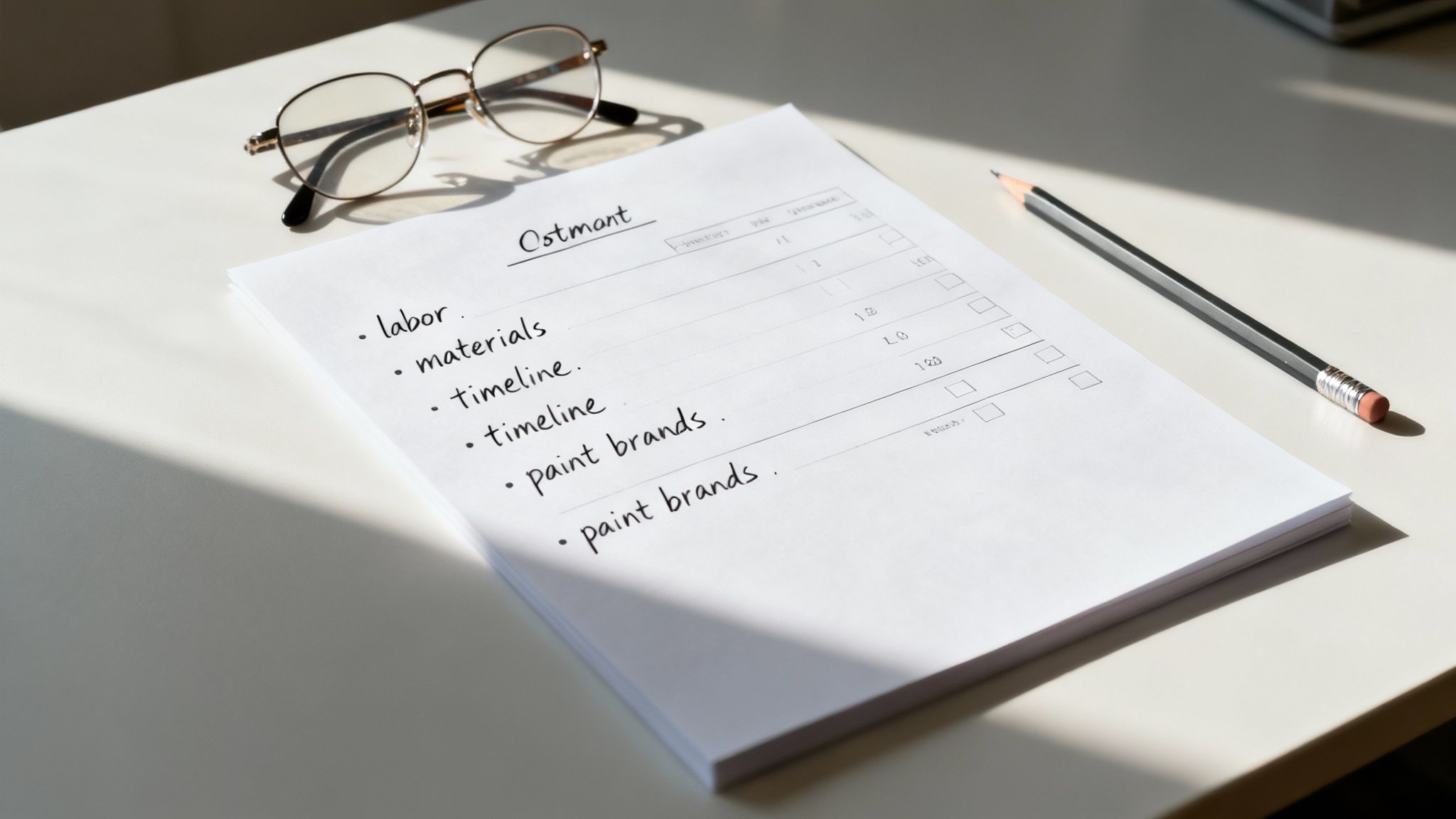 Can You Provide a Detailed Written Estimate?