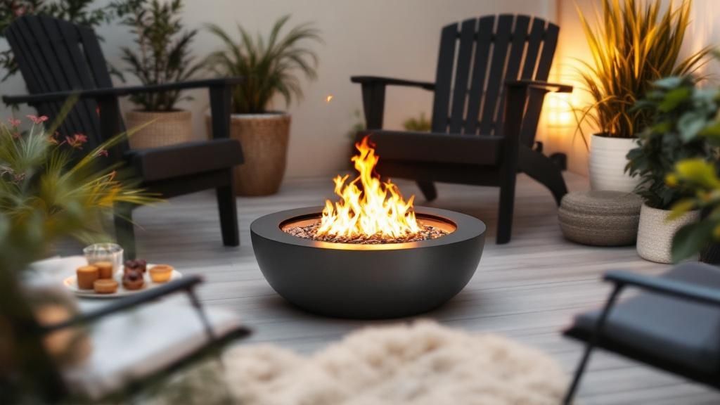 Gabion Wall Fire Pit