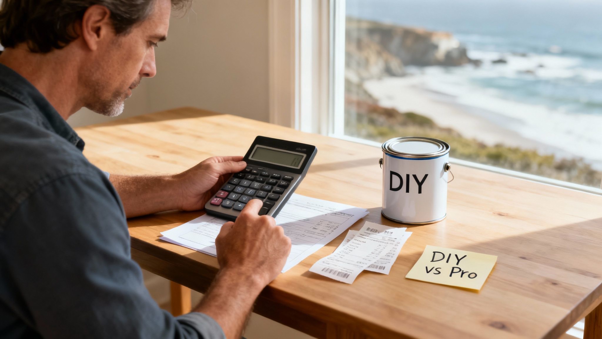 A person painting a wall with a roller, showcasing the hands-on nature of a DIY project.