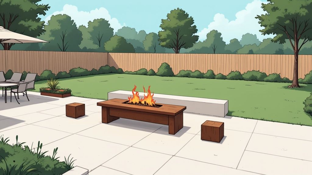 Modern Minimalist Fire Pit